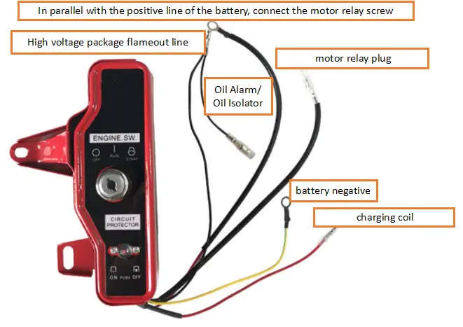 196cc engine electric start kit